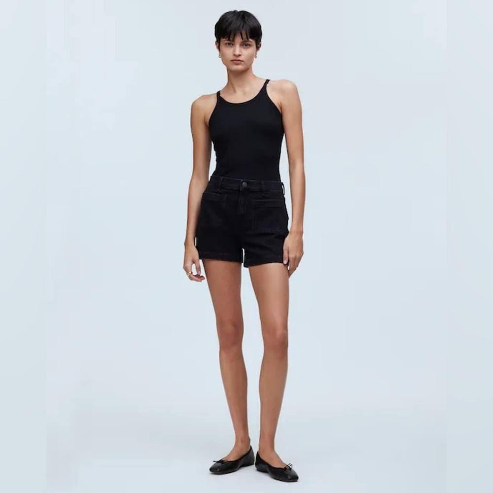 Madewell The Denim Emmett Short: Patch Pocket Edition in Sendhurst Wash